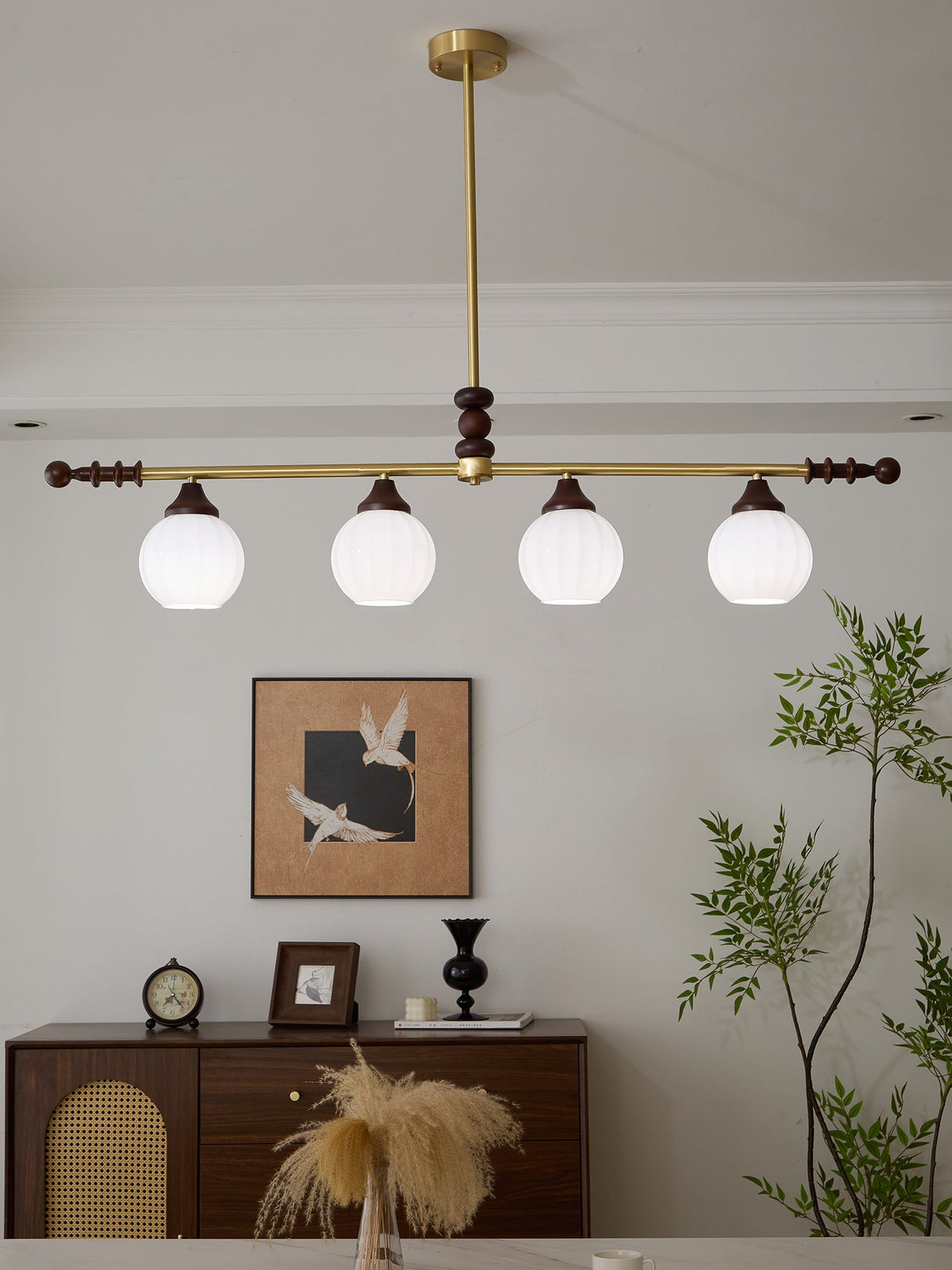 Vosole Traditionele Elegantie Vintage Hout Kroonluchter