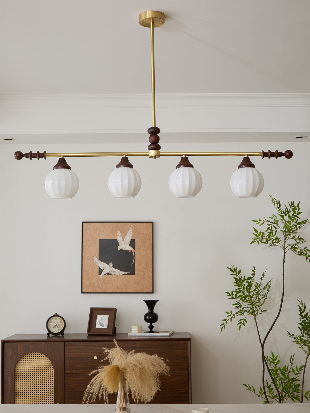 Vosole Traditionele Elegantie Vintage Hout Kroonluchter