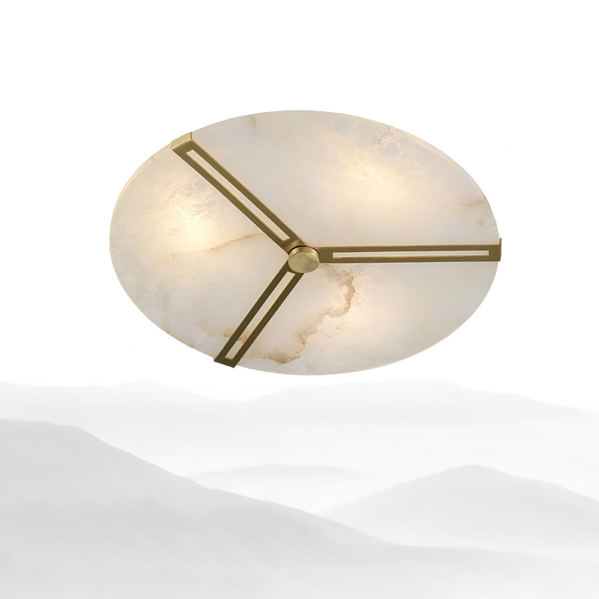Avenielle albast vlakke plafondlamp
