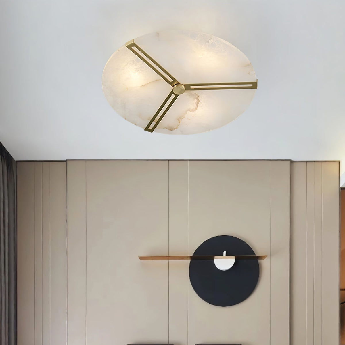 Avenielle albast vlakke plafondlamp