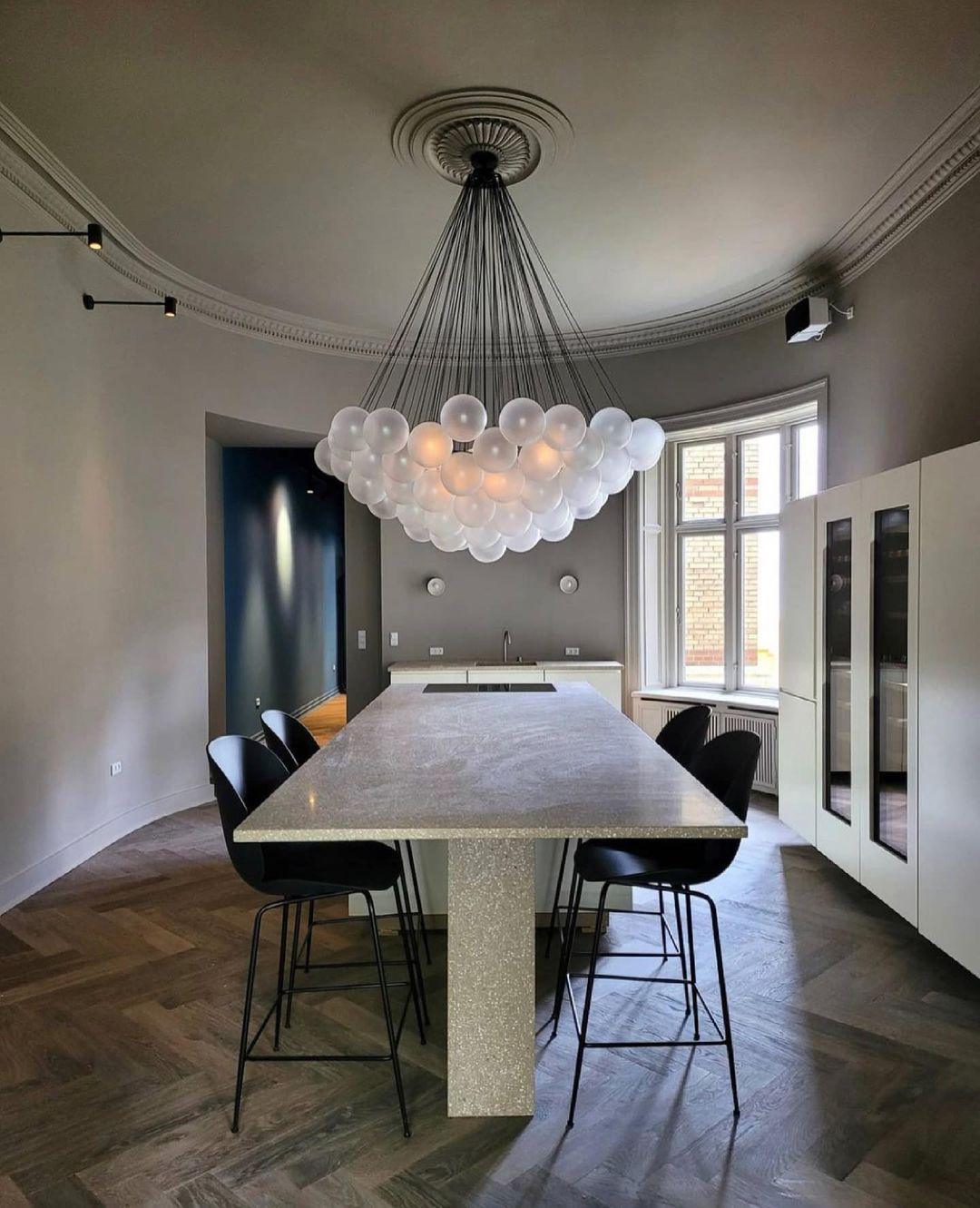 Eiririra Kroonluchter Bubble Matglas