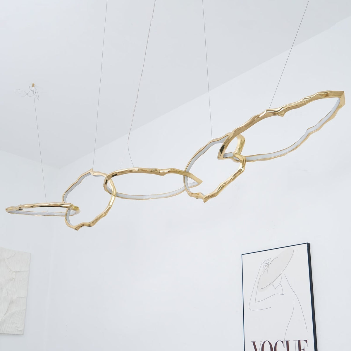 Aballs Cloud Rings Series kroonluchter van messing
