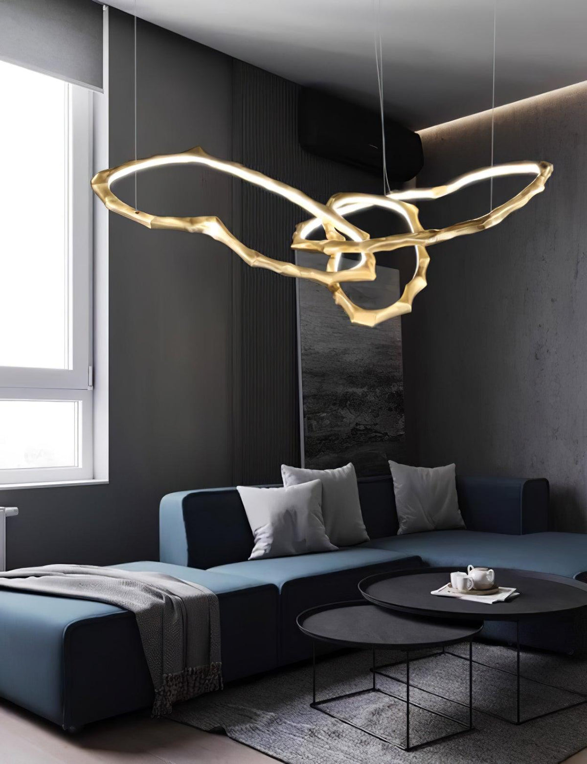 Aballs Cloud Rings Series kroonluchter van messing
