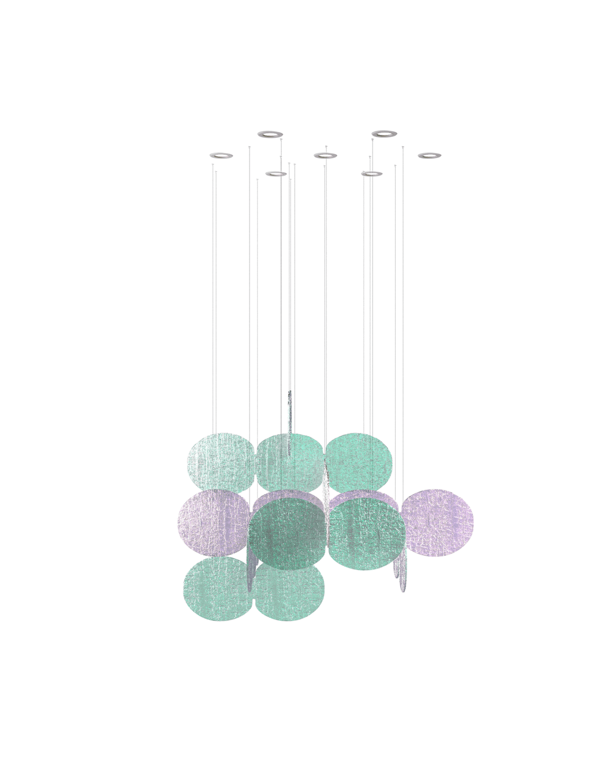 Nimbus Clouds Iridescent Disc Kroonluchter