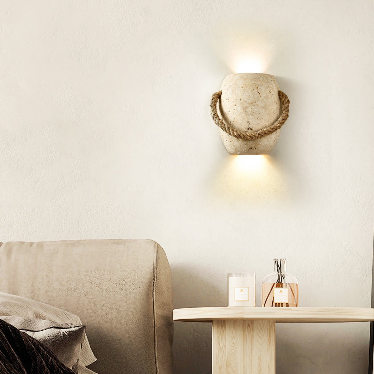 Coastal Rope Stone wandlamp
