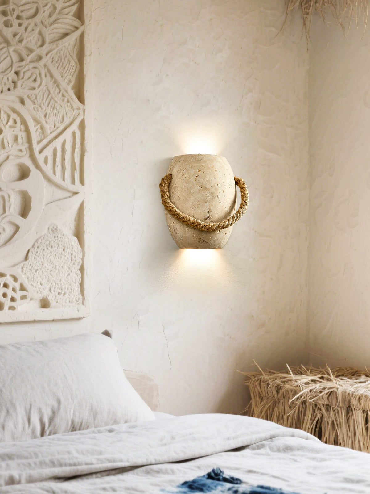 Coastal Rope Stone wandlamp