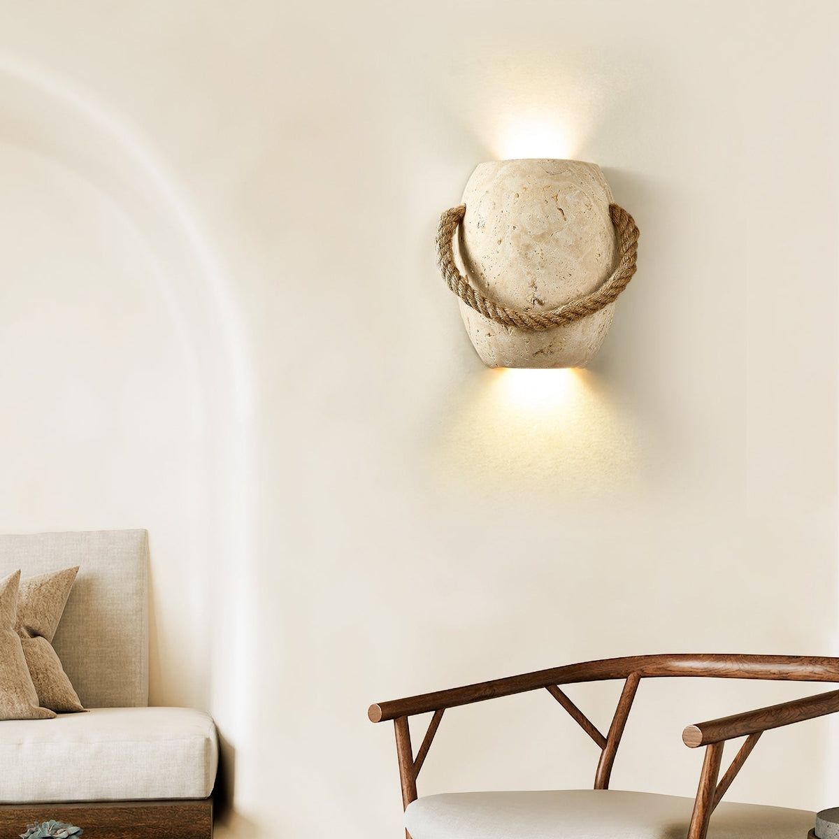 Coastal Rope Stone wandlamp