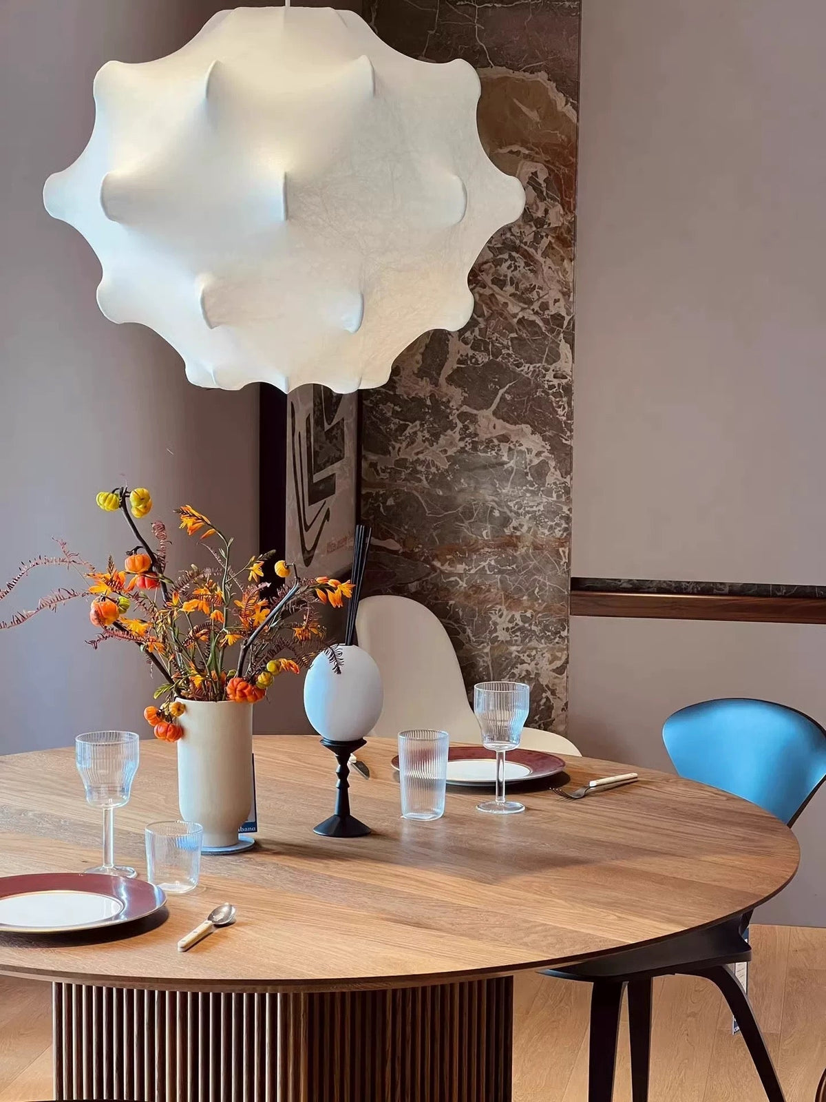Soti moderne hanglamp van zijde