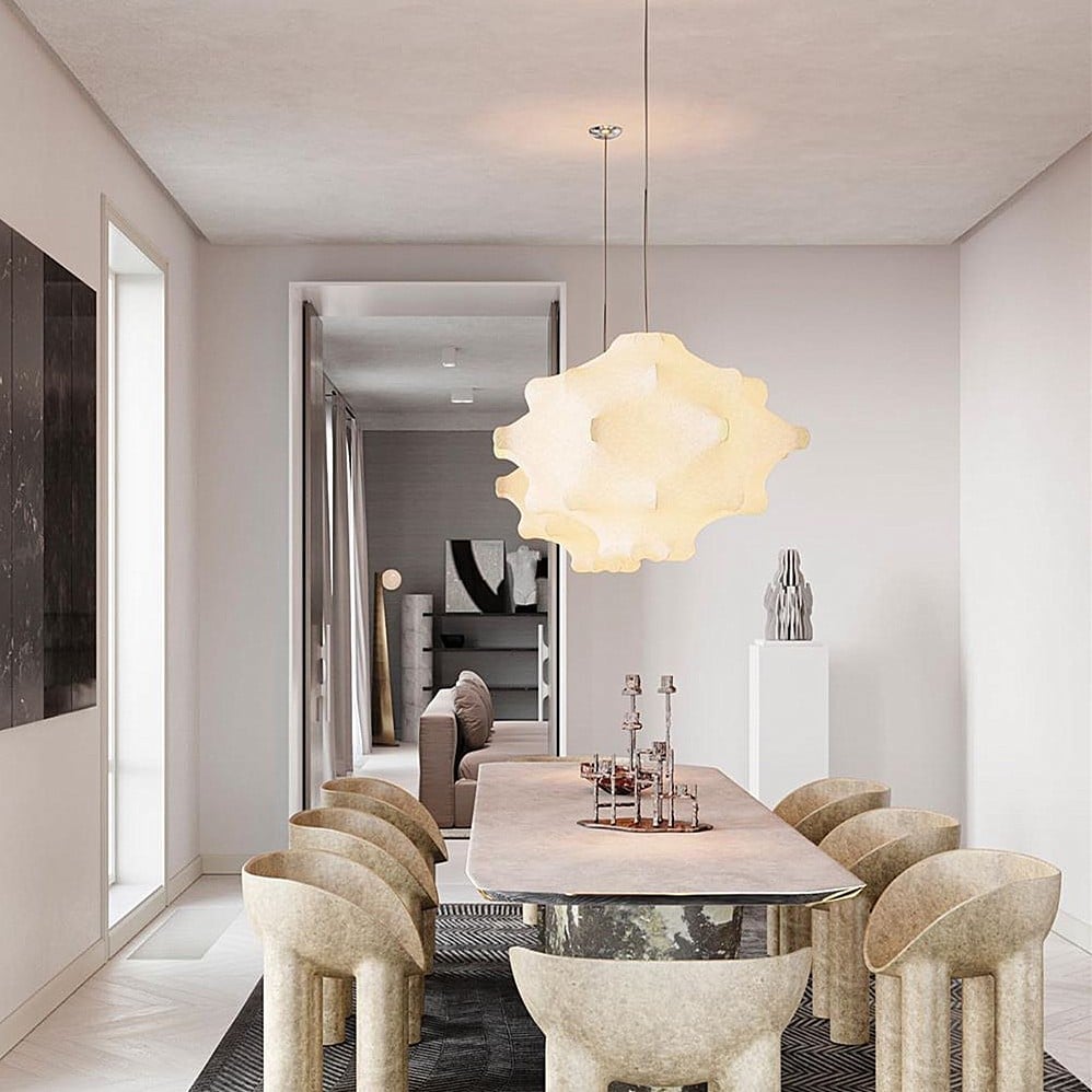 Soti moderne hanglamp van zijde