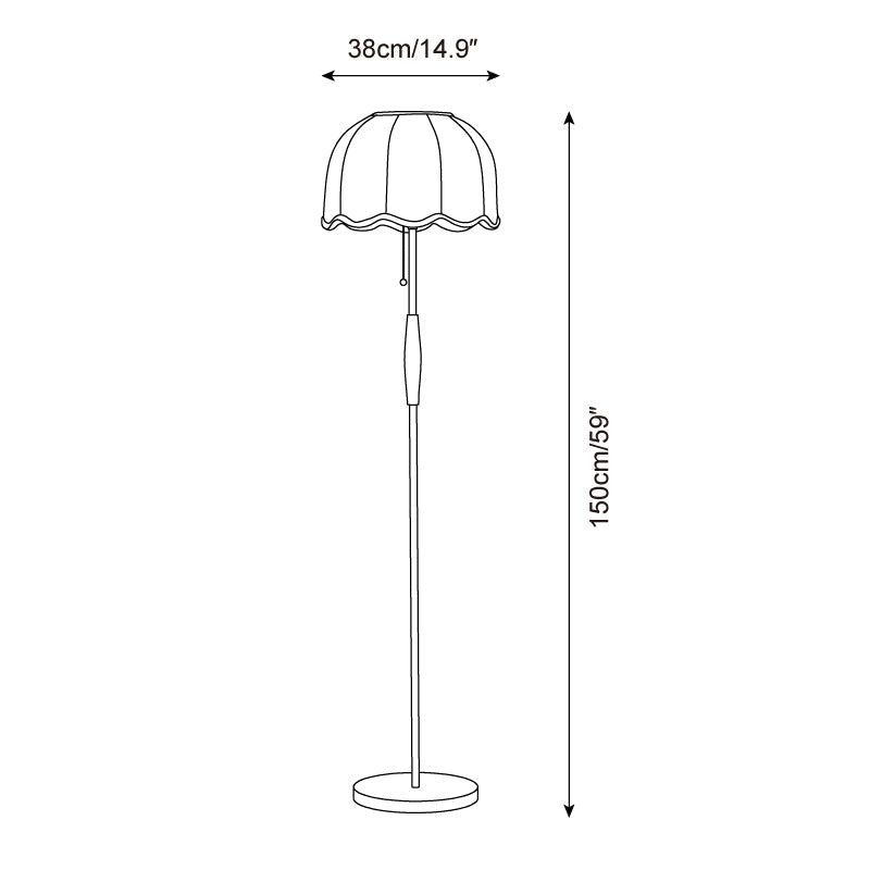 Oreluine vloerlamp