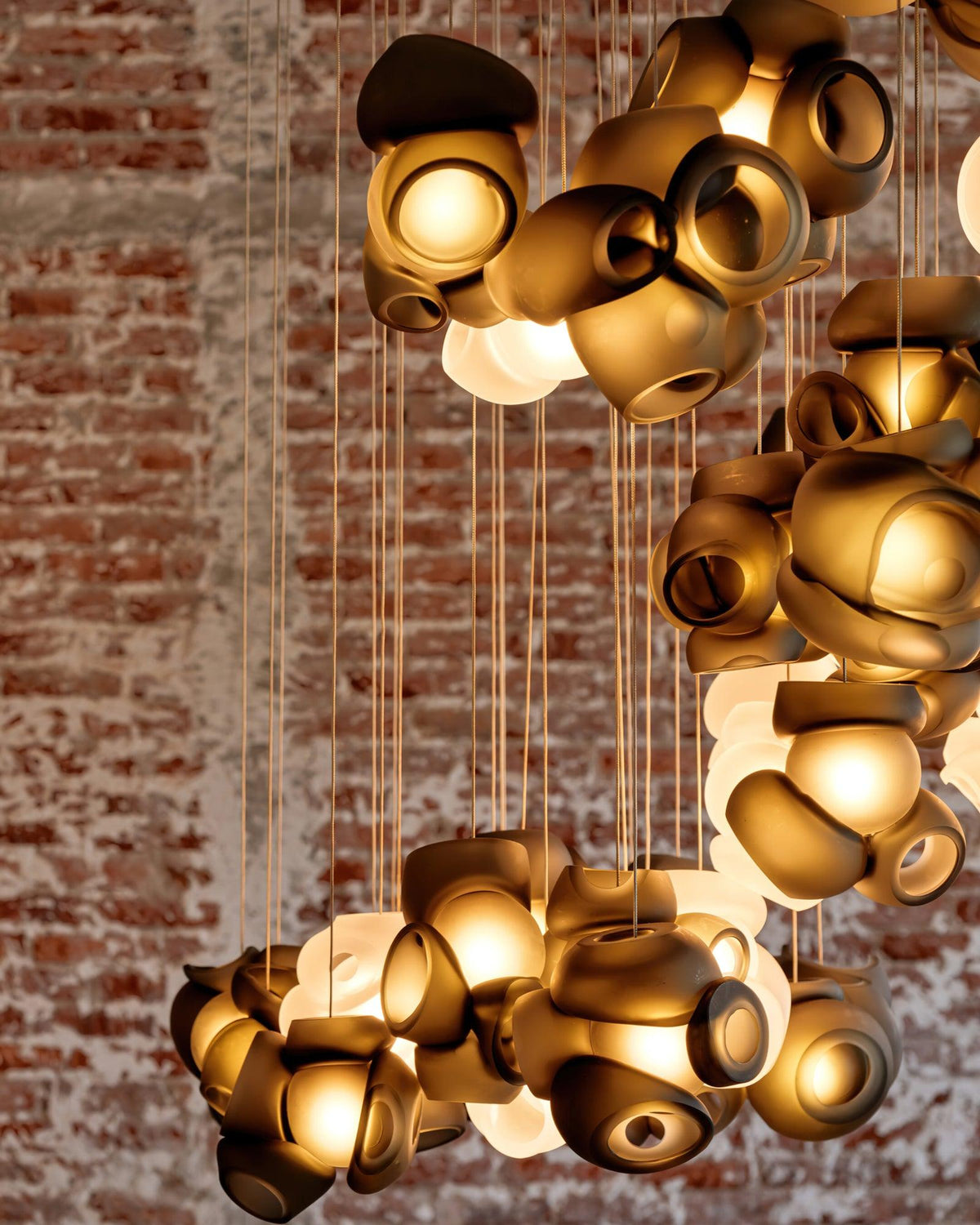 Ursa Bubbles Cluster glas hanglamp