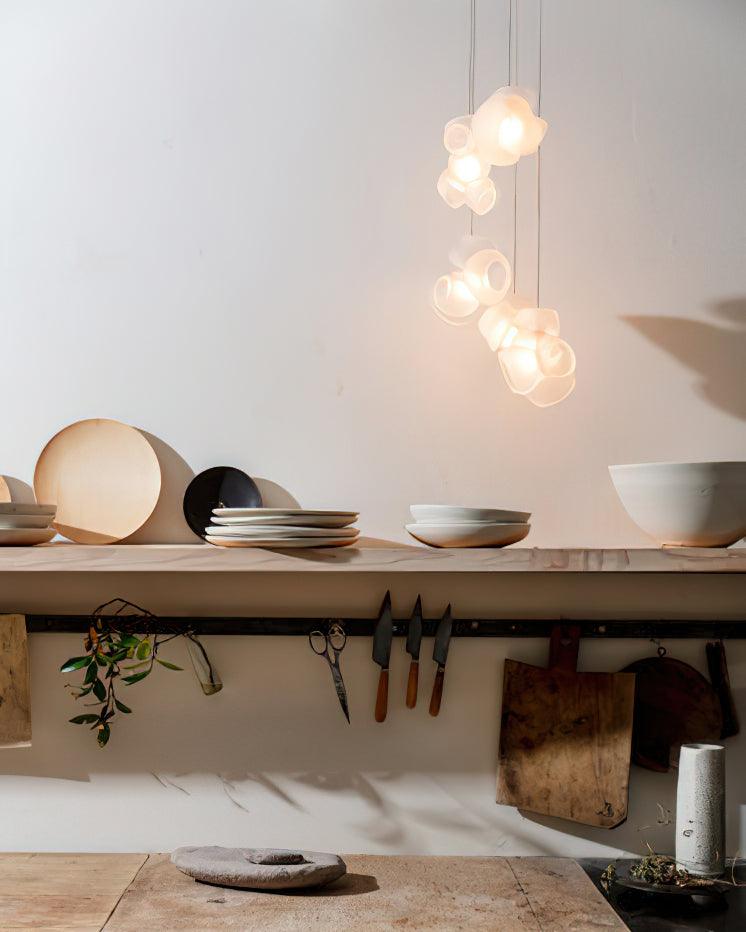 Ursa Bubbles Cluster glas hanglamp
