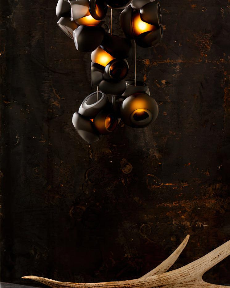 Ursa Bubbles Cluster glas hanglamp