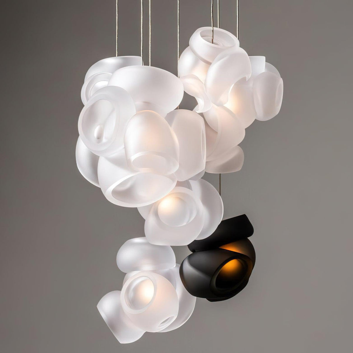 Ursa Bubbles Cluster glas hanglamp