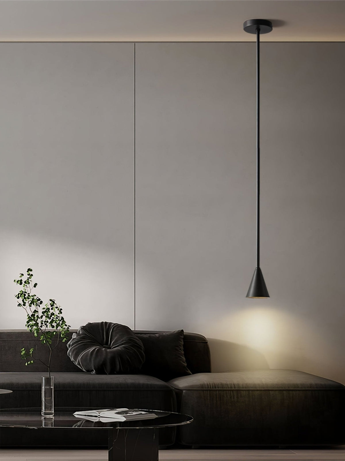 Cutheion Moderne minimalistische hanglamp van messing