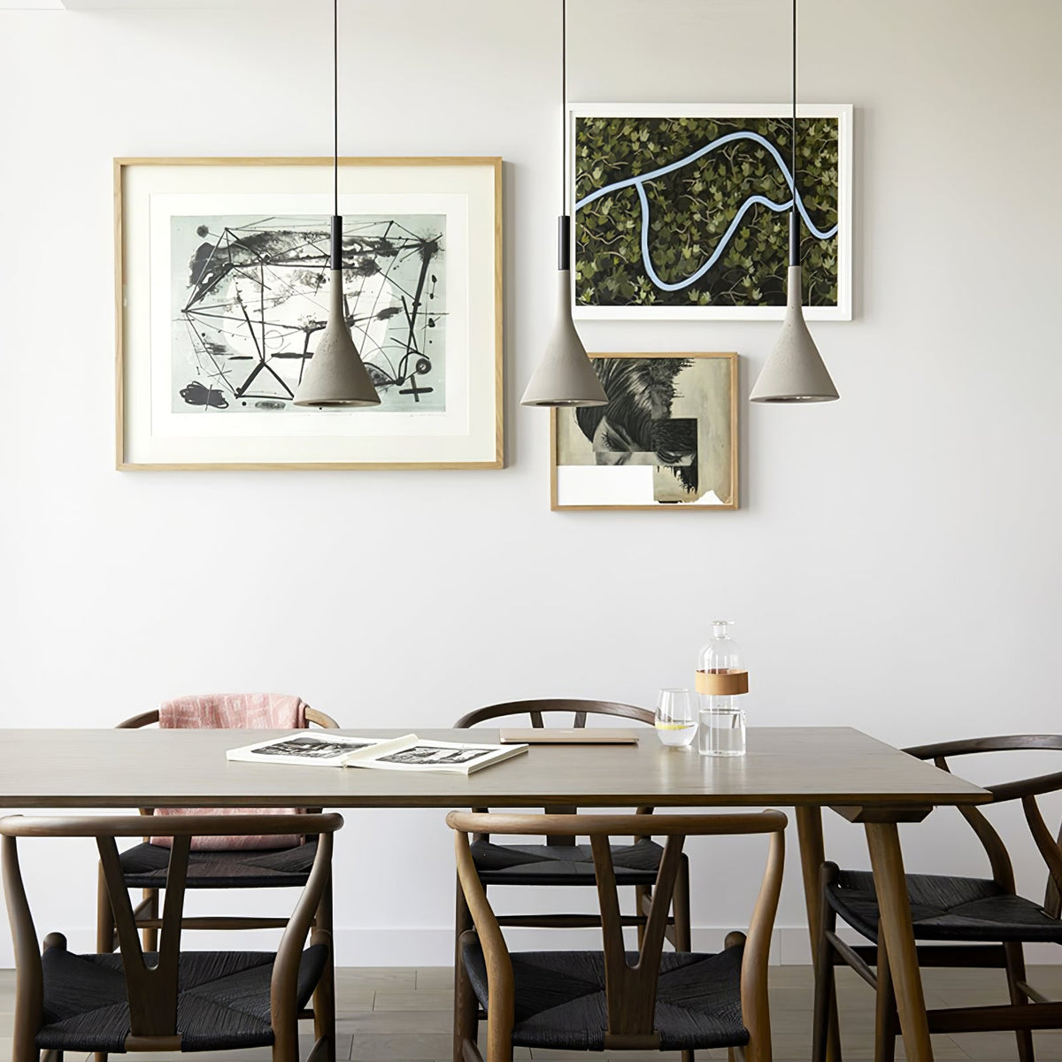 Veyloth conische betonnen hanglamp