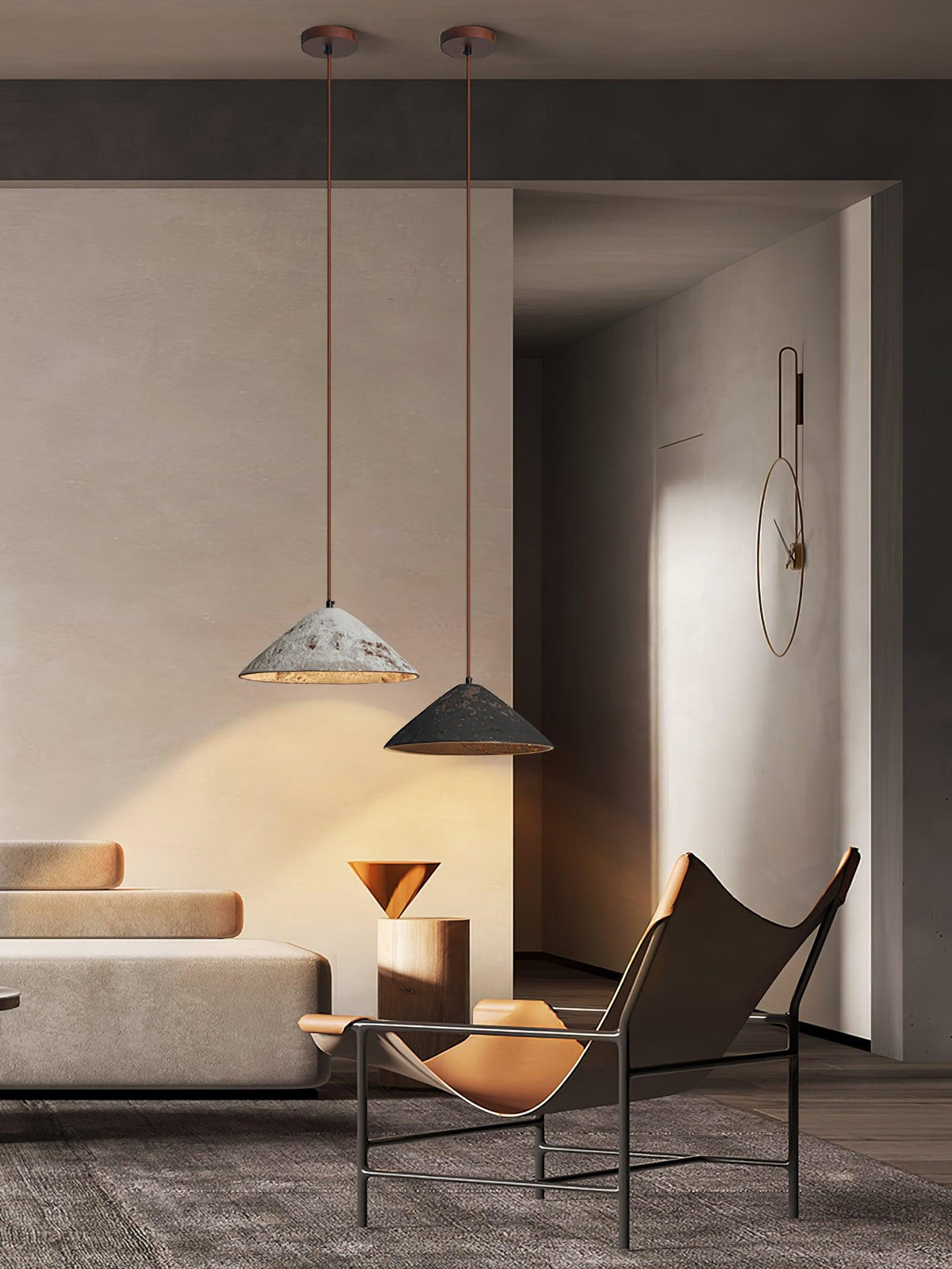Sura hanglamp keramische kegel rustiek vintage minimalistisch