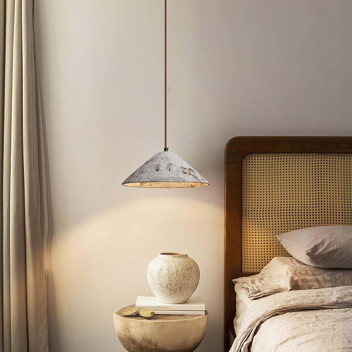 Sura hanglamp keramische kegel rustiek vintage minimalistisch
