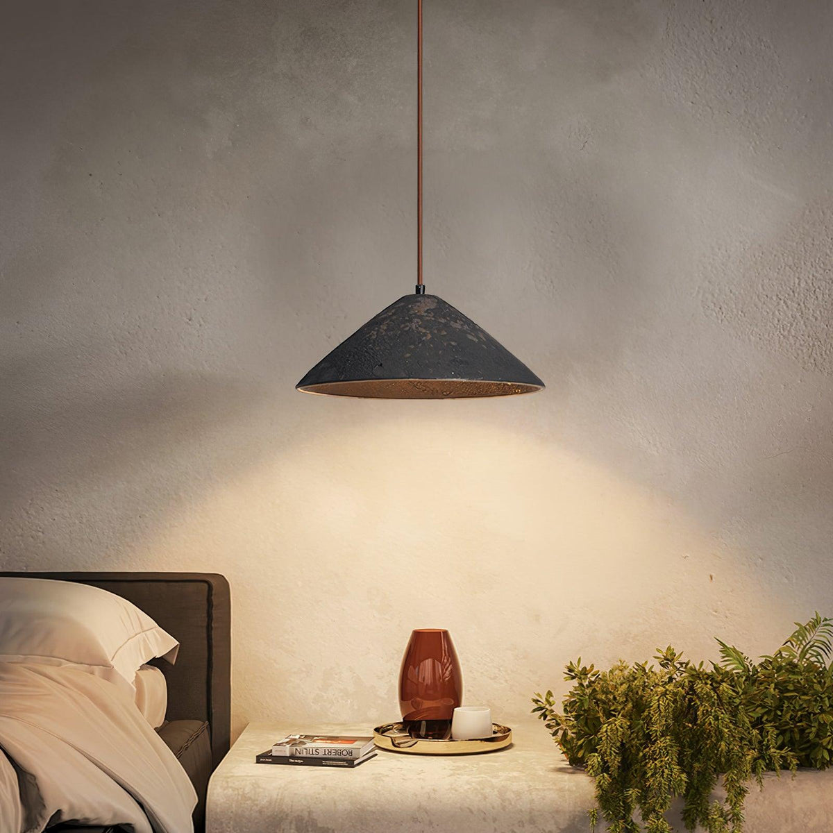 Sura hanglamp keramische kegel rustiek vintage minimalistisch