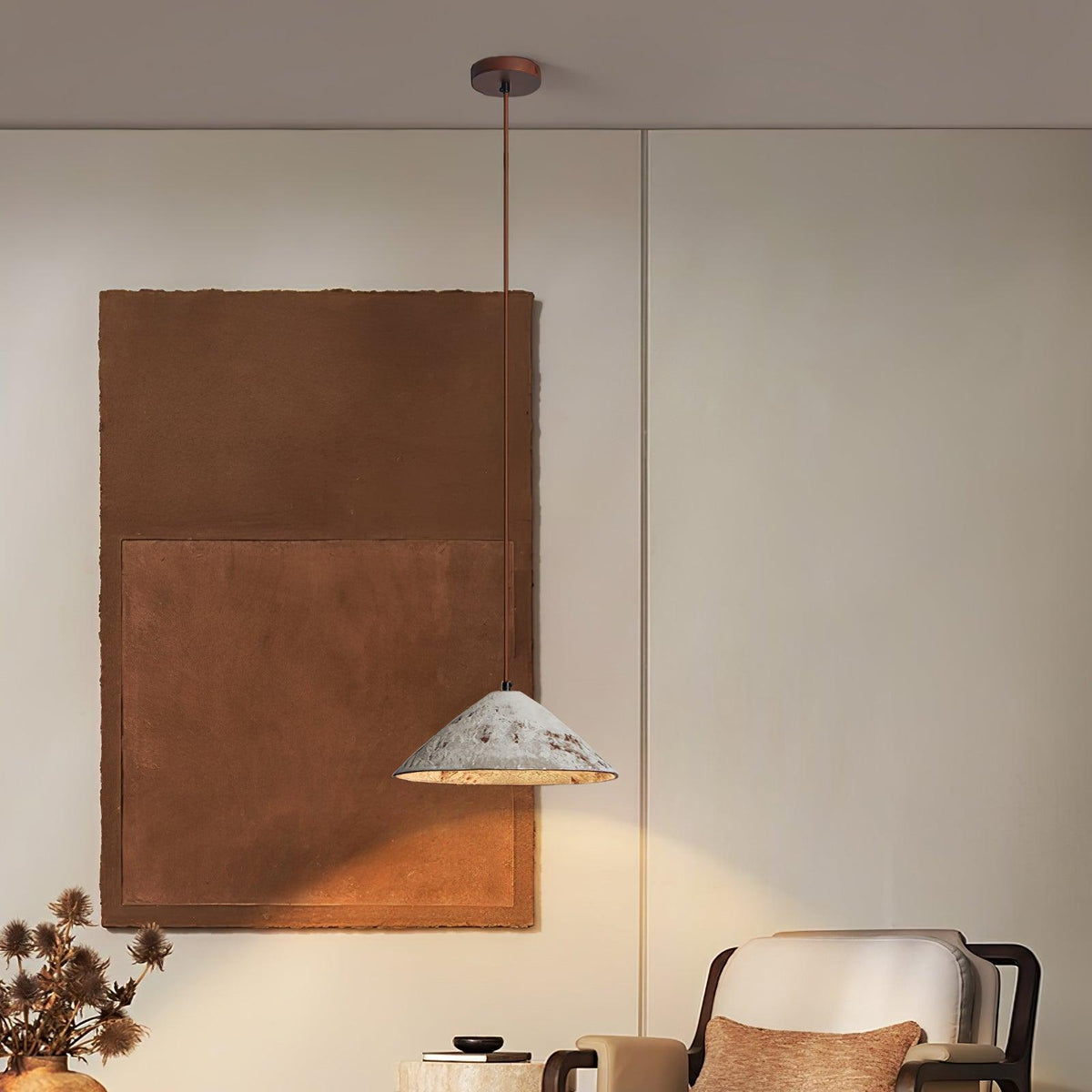 Sura hanglamp keramische kegel rustiek vintage minimalistisch
