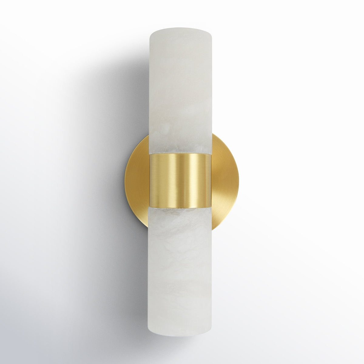 Alight albasten wandlamp