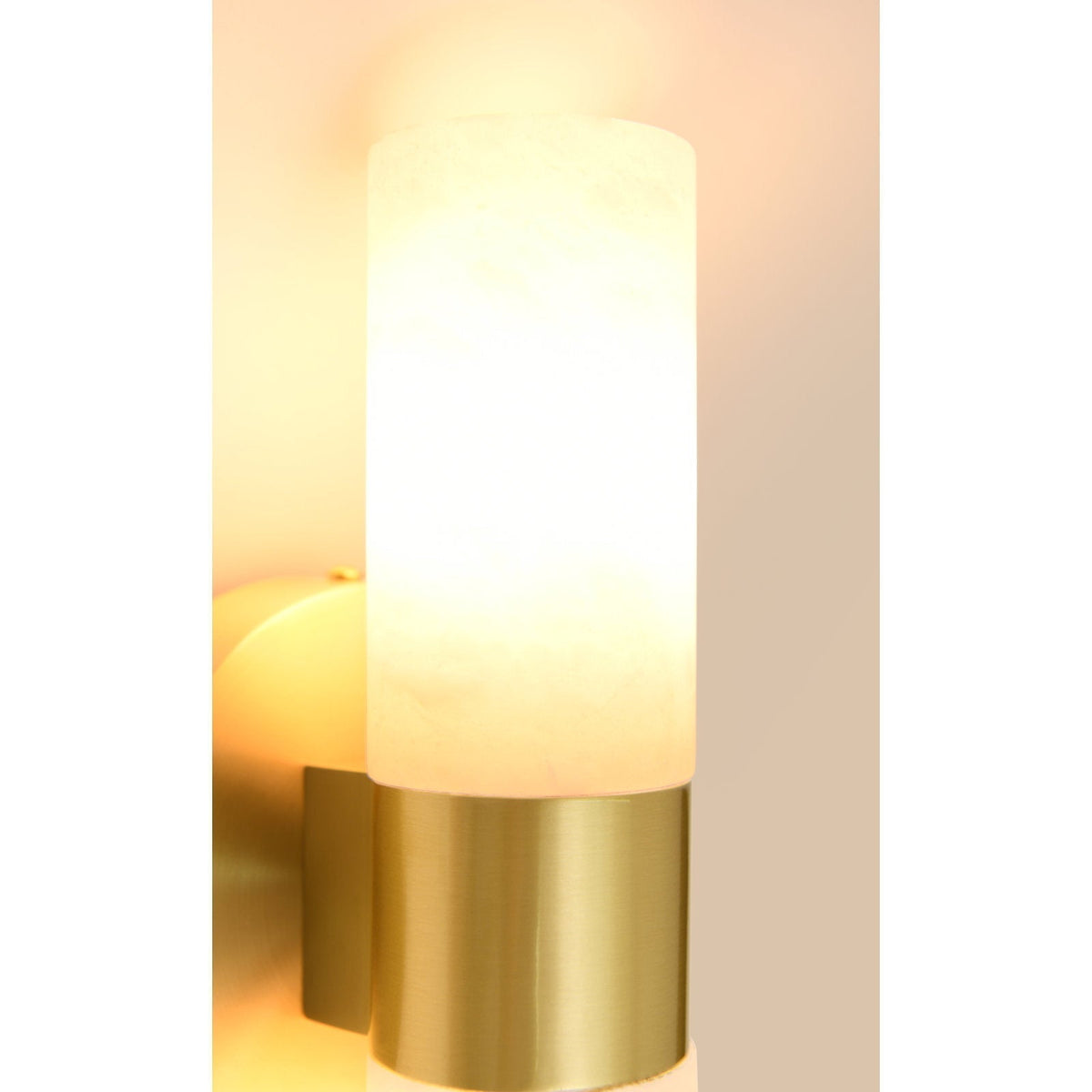 Alight albasten wandlamp