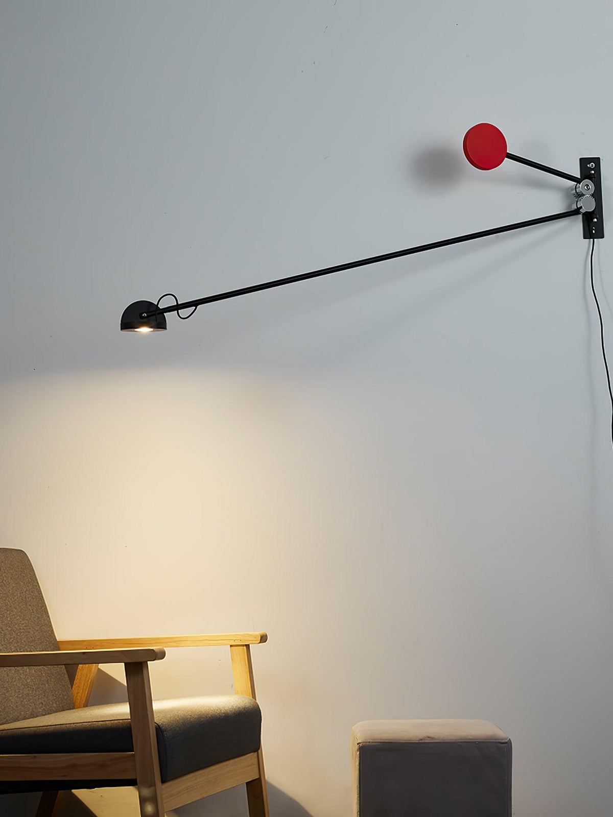 Precision wandlamp met beweging