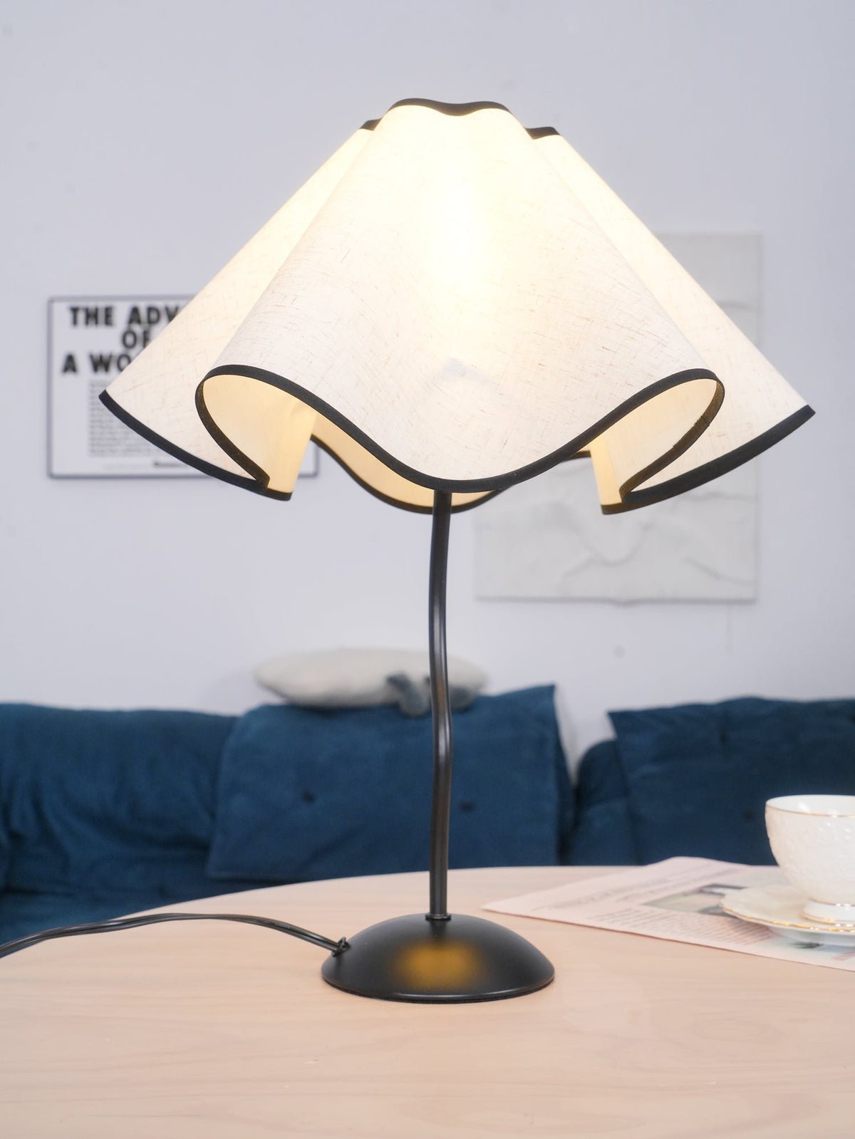 Luminova artistieke tafellamp van textiel