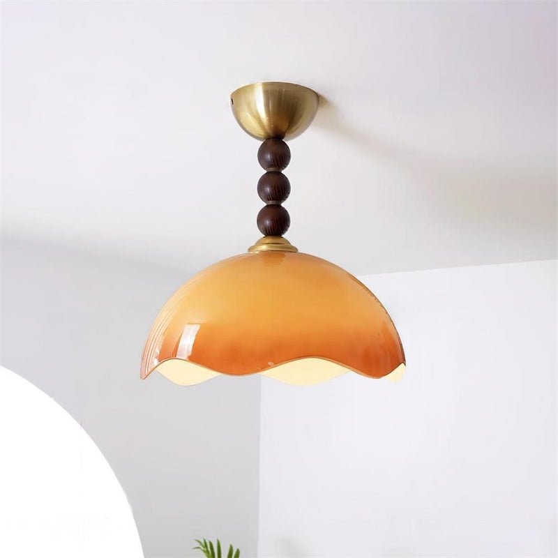 Syraeia Noordse kunst Koralglas plafondlamp van glas