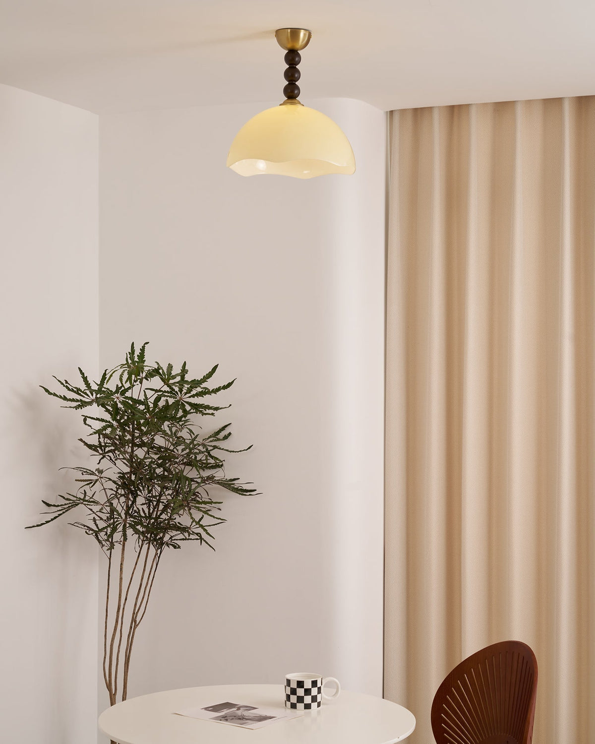 Syraeia Noordse kunst Koralglas plafondlamp van glas