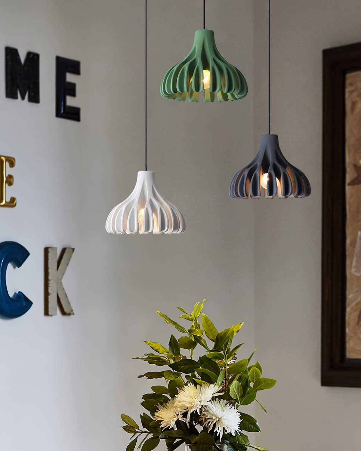 Valtu Coral hars hanglamp Groen