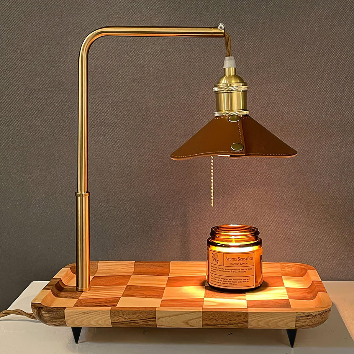 Aol Moderne tafellamp van hout