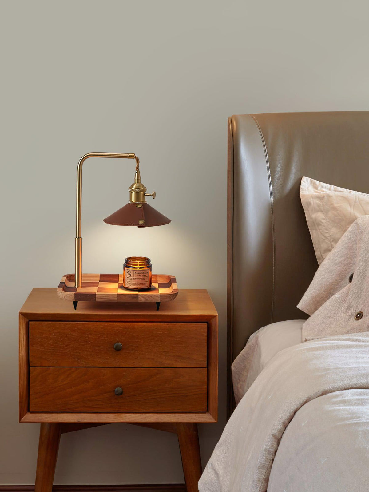 Aol Moderne tafellamp van hout