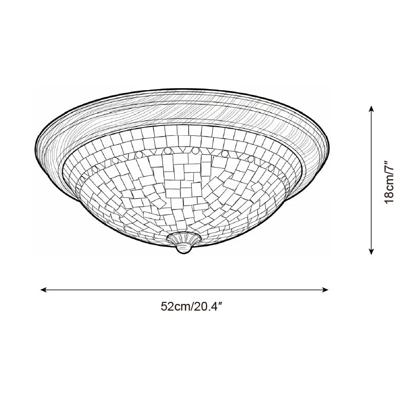 Lumanaya vlakke plafondlamp