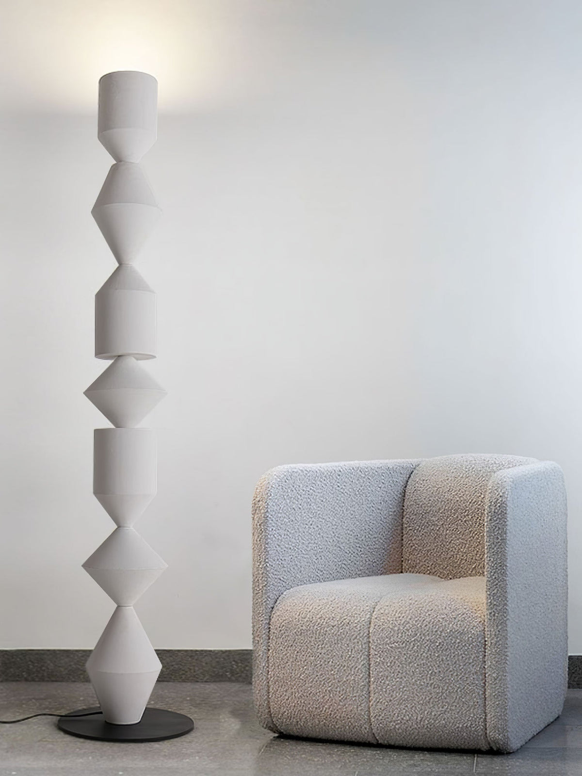 Drisen minimalistische houten vloerlamp