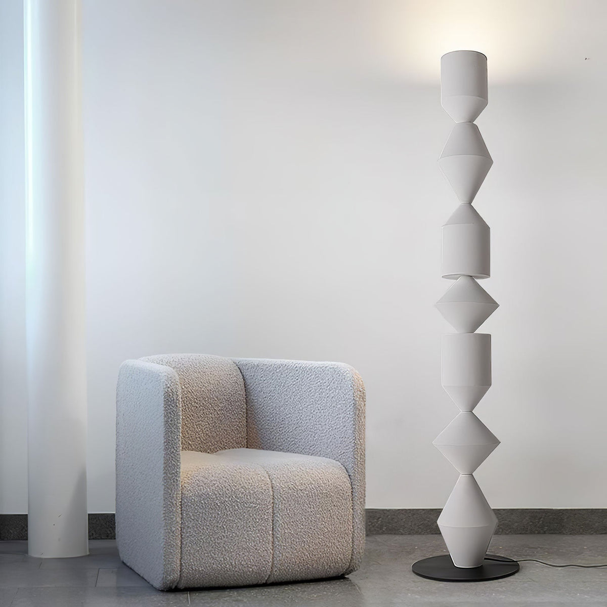 Drisen minimalistische houten vloerlamp