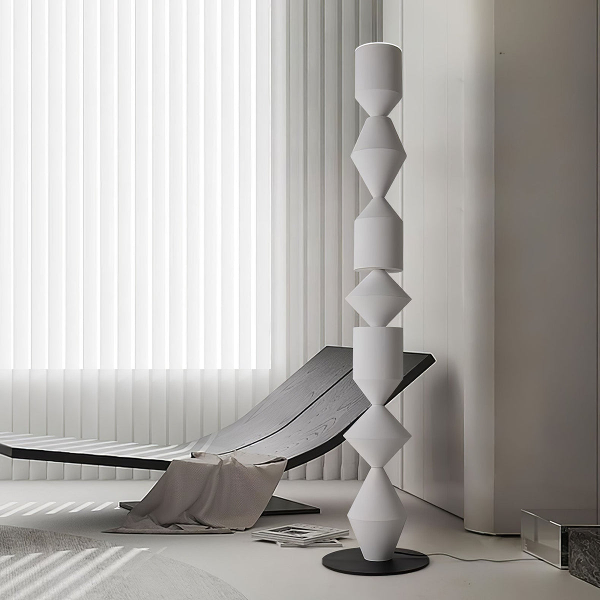 Drisen minimalistische houten vloerlamp
