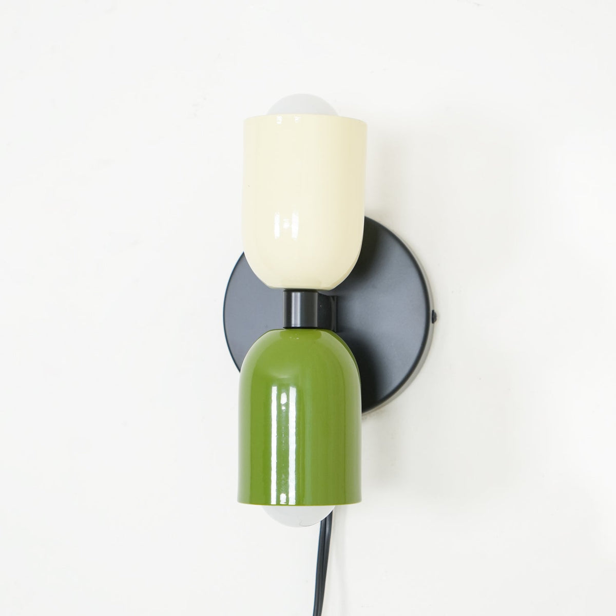 Teriielle wandlamp Groen Zwart Minimalistisch Met Stekker