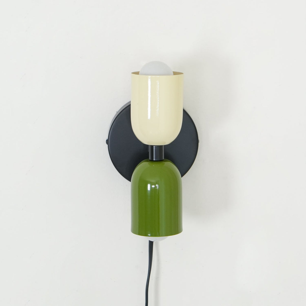 Teriielle wandlamp Groen Zwart Minimalistisch Met Stekker