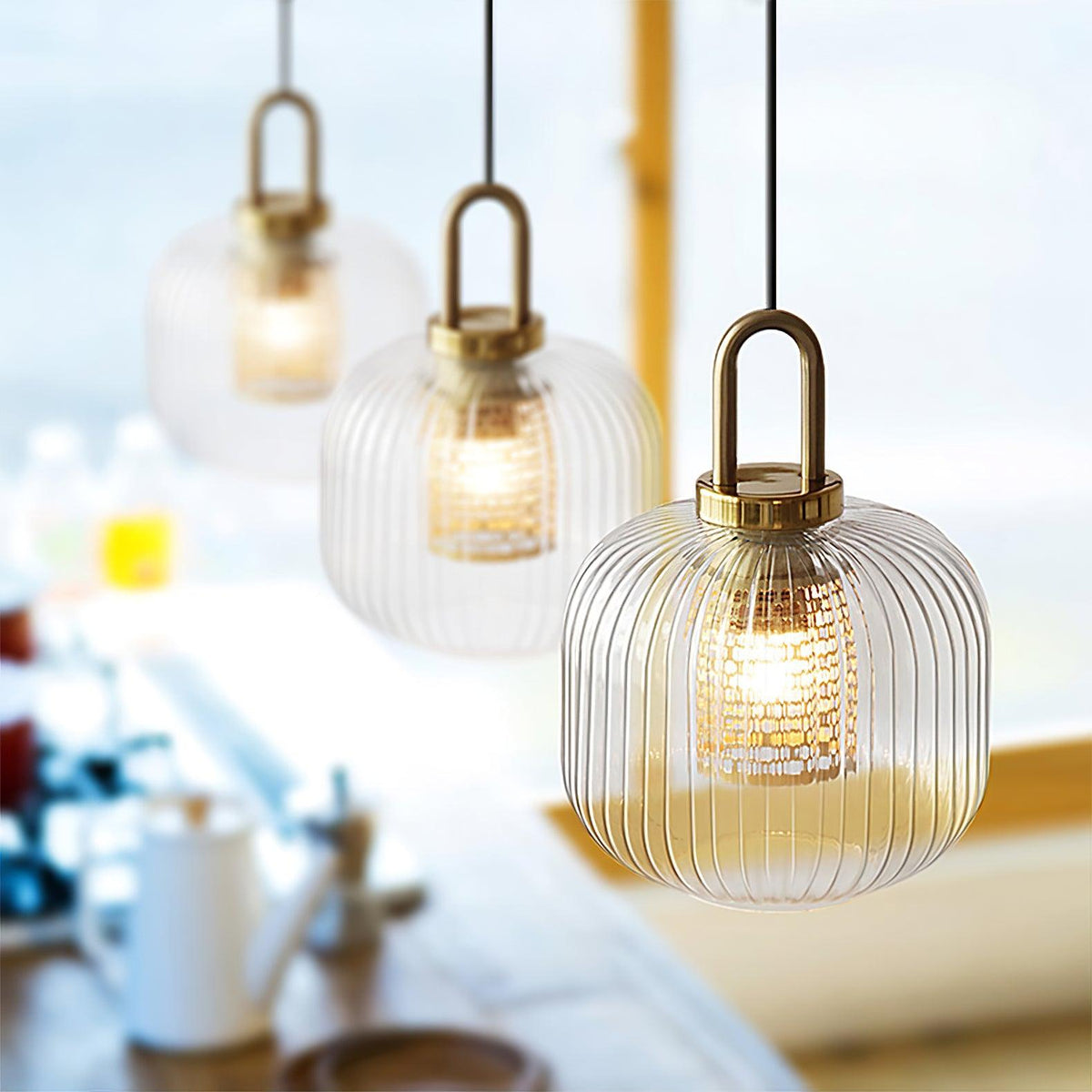 Kae Luxe hanglamp met goudkleurige afwerking