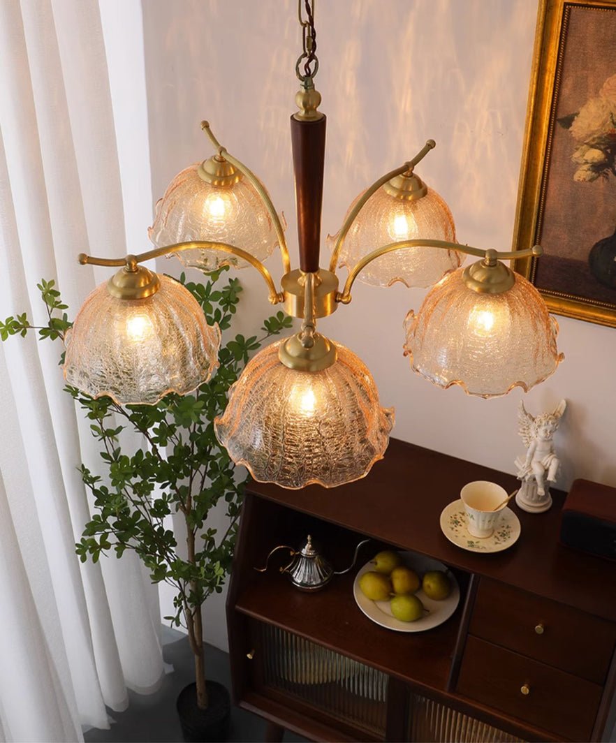Orchid Vintage glas kroonluchter