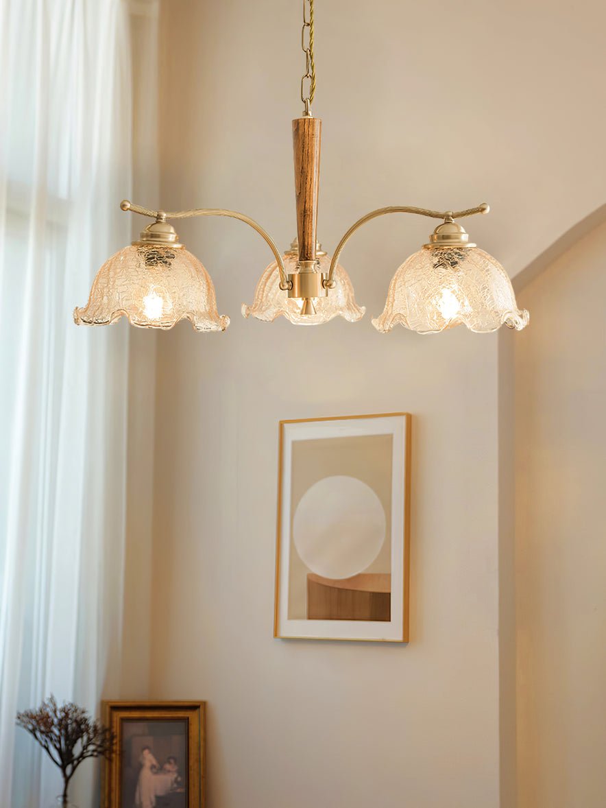 Orchid Vintage glas kroonluchter