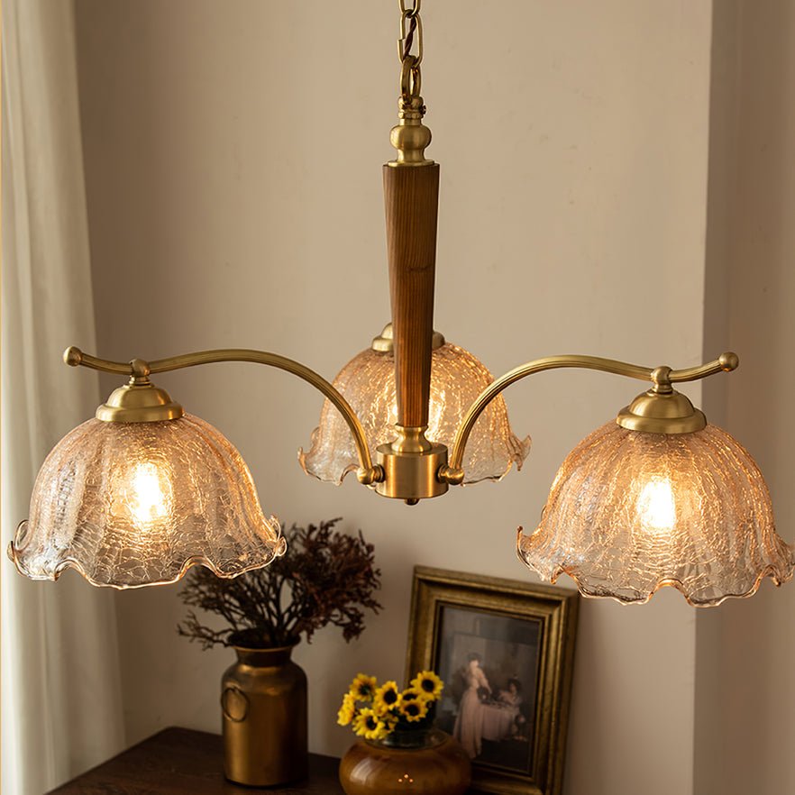 Orchid Vintage glas kroonluchter