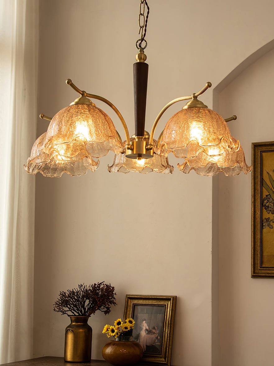 Orchid Vintage glas kroonluchter