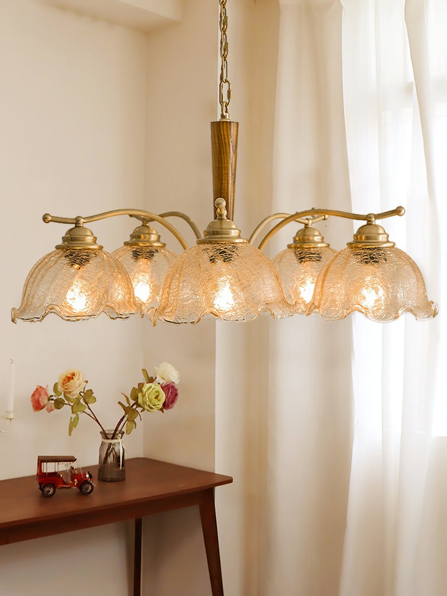 Orchid Vintage glas kroonluchter