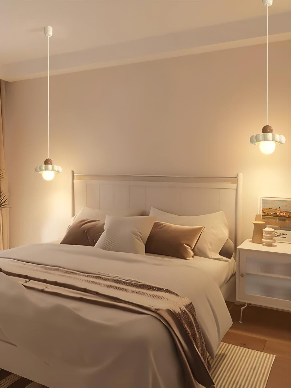 Kai Moderne hanglamp met melkkoffie en koffiekleurige afwerking