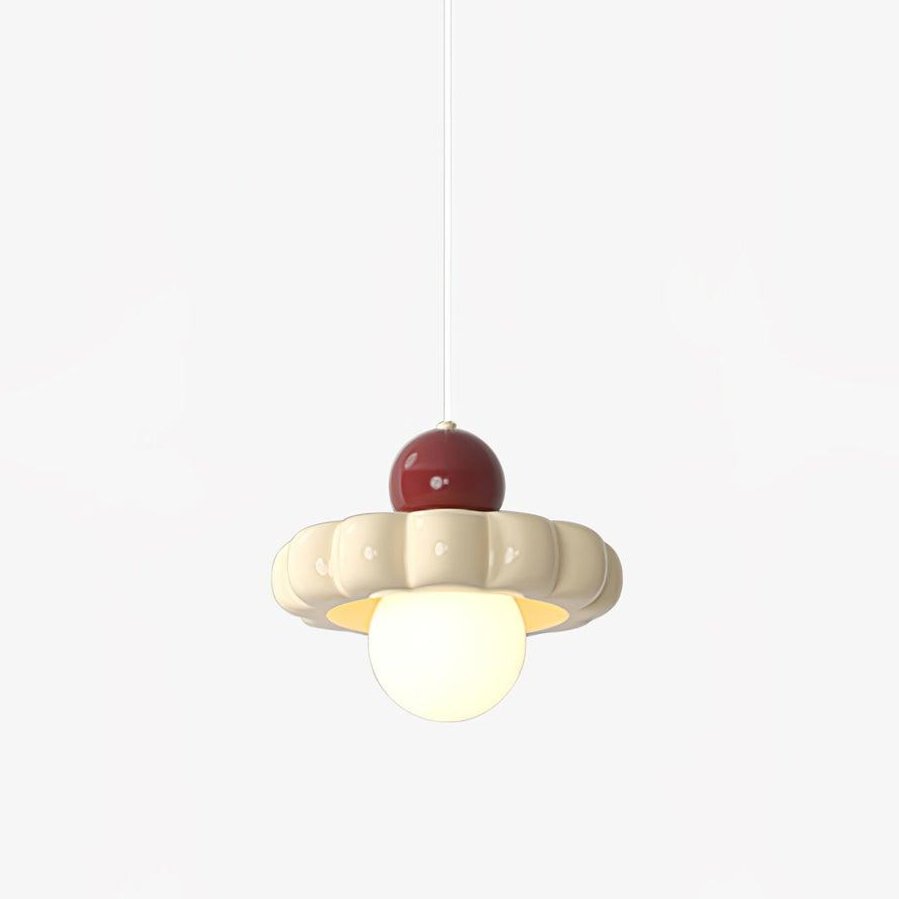 Kai Moderne hanglamp met melkkoffie en koffiekleurige afwerking