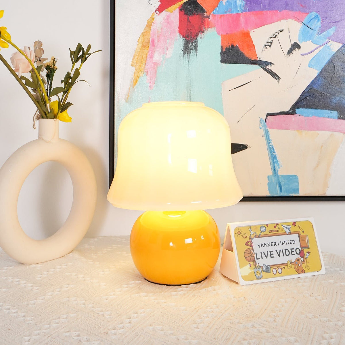 Holg keramische luxe tafellamp