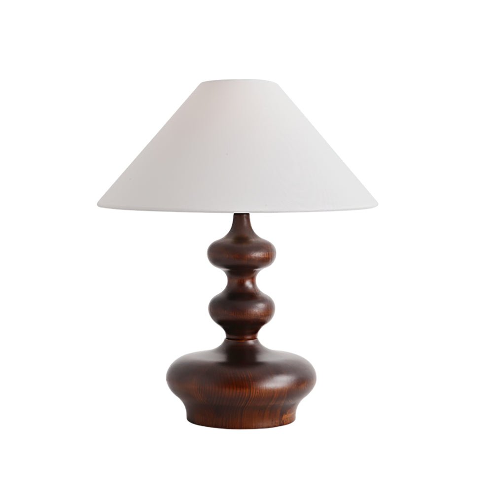 Vominex houten stof vintage tafellamp