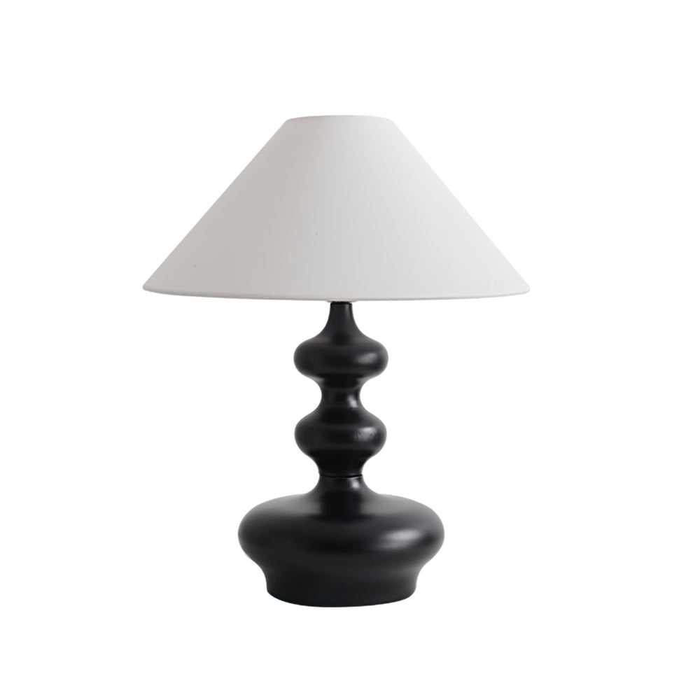 Vominex houten stof vintage tafellamp